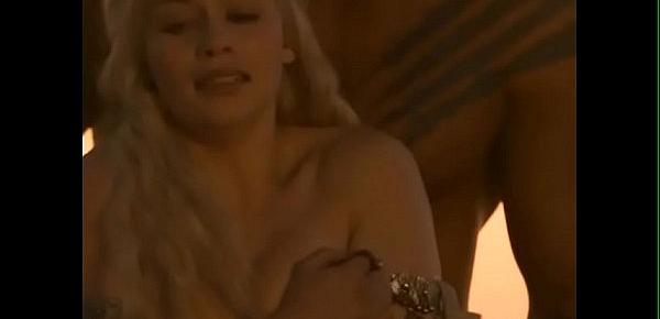  CelebrityING.com - Emilia Clarke Sex Scenes In Game Of Thrones